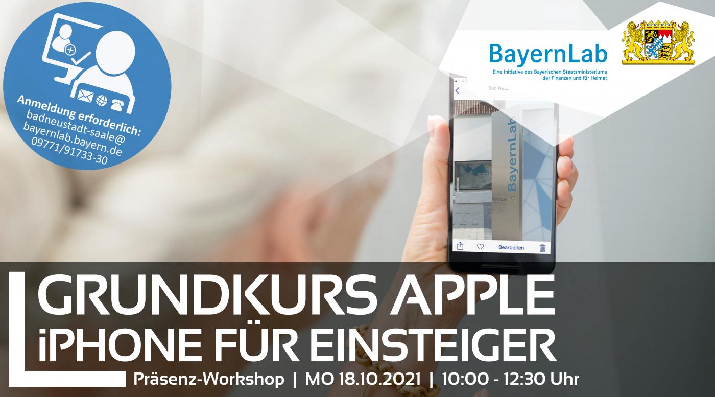 Grundkurs Apple iPhone Präsenz-Workshop 18.10.2021