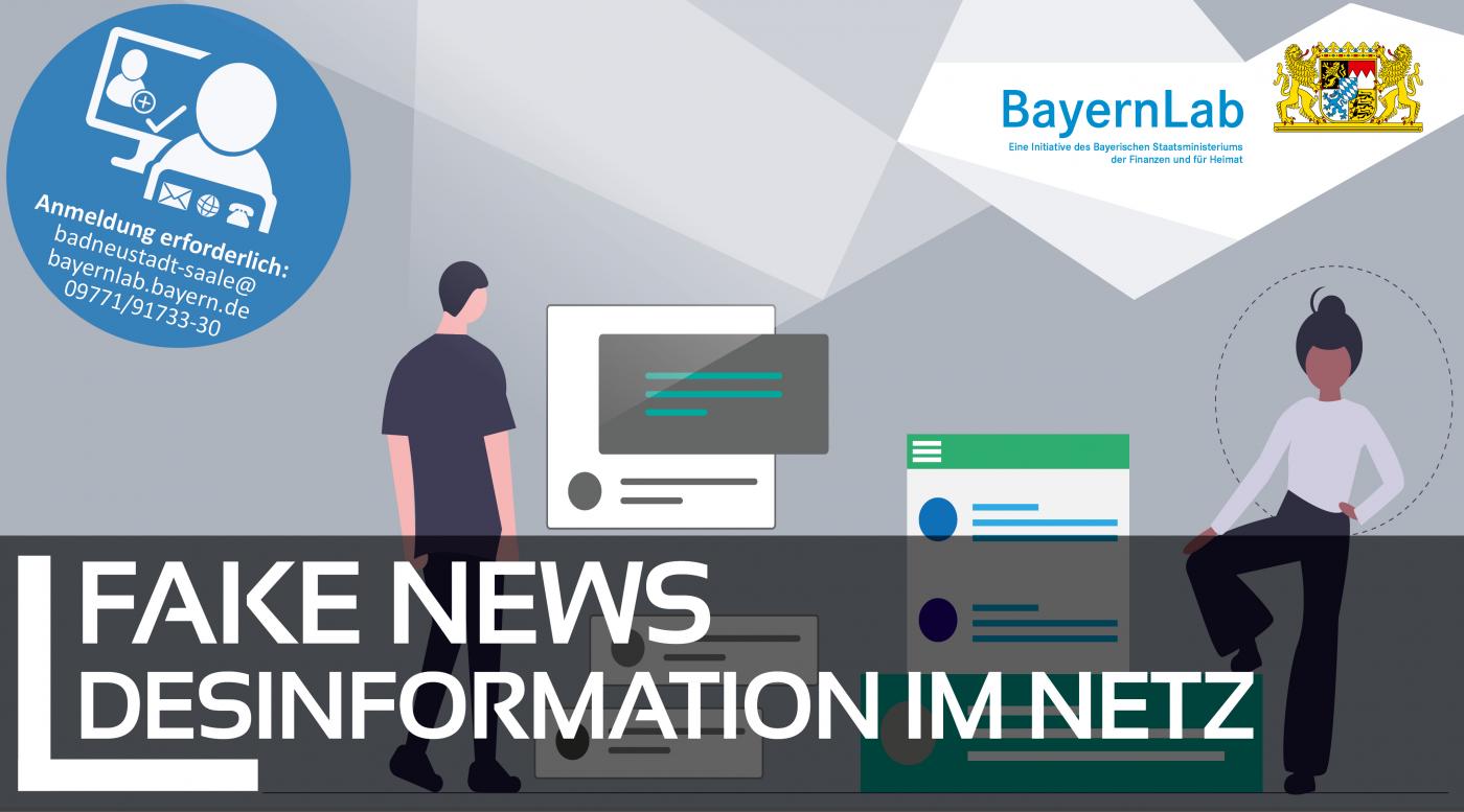 Informationsgrafik zur Veranstaltung des BayernLabs Bad Neustadt an der Saale zum Thema 