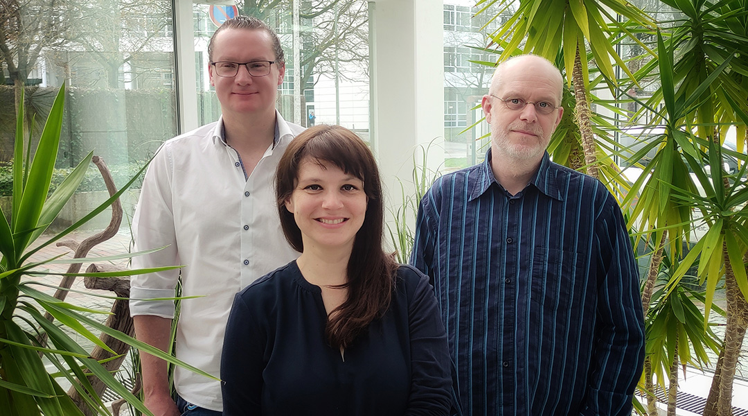 Das Projektteam für Container-Services@IT-DLZ (von links nach rechts): Matthias Kanzog, Agata Królikowski, Jörg Kuhlmann 